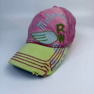 True Religion • Vintage Distressed Trucker StrapBack Hat
